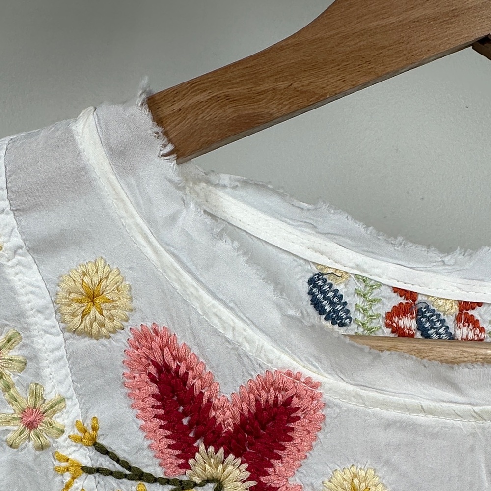 Rare Johnny Was Biya Embroidered Blouse - Picture 4 of 13